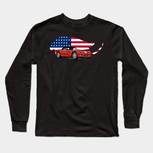 Viper Convertible USA Print Long Sleeve T-Shirt